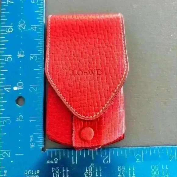 COPY - Loewe red leather card holder. Unique collector piece and in EUC - no ru… - Picture 10 of 10